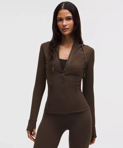 Lululemon Define Hooded Jacket In Brown