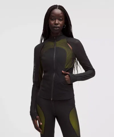 Lululemon Define Mesh Full Zip Slnsh Collection In Black