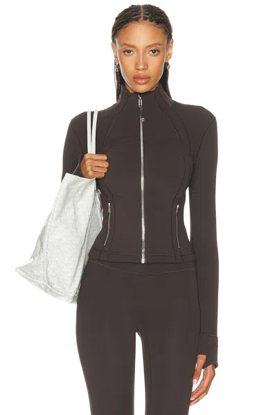 Lululemon Define Nulu Cropped Jacket In Brown