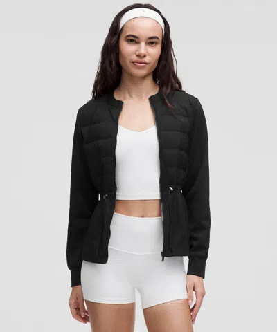 Lululemon Down-filled Cinch-waist Jacket In Black