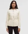 Lululemon Down-filled Cinch-waist Jacket In White