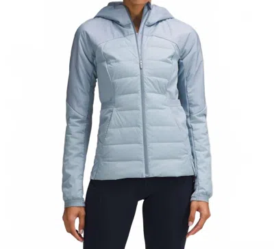 Lululemon Down For It All Jacket In Concrete Blue