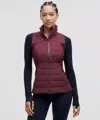 Lululemon Down For It All Vest In Burgundy