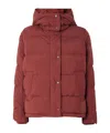 Lululemon Down Jacket With A Hat In Red