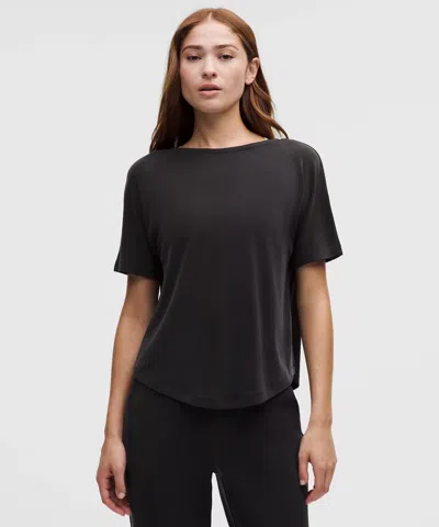 Lululemon Drapey Softstreme Boatneck Short-sleeve Shirt