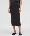 Lululemon Drapey Softstreme Column Midi Skirt In Black