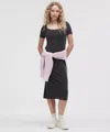 Lululemon Drapey Softstreme Scoop-neck Midi Dress