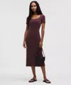 Lululemon Drapey Softstreme Scoop-neck Midi Dress