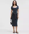 Lululemon Drapey Softstreme Scoop-neck Midi Dress