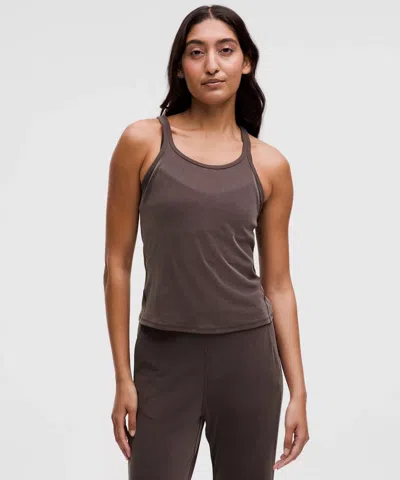 Lululemon Drapey Softstreme Tank Top In Brown
