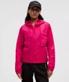 Lululemon Drawstring Water-resistant Hooded Jacket In Pink