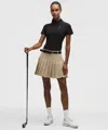 Lululemon Drop-waist Pleated High-rise Golf Skirt In Neutral