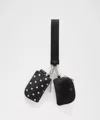 Lululemon - Dual Pouch Wristlet - Simple Polka White Black