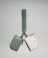 Lululemon Dual Pouch Wristlet In Green