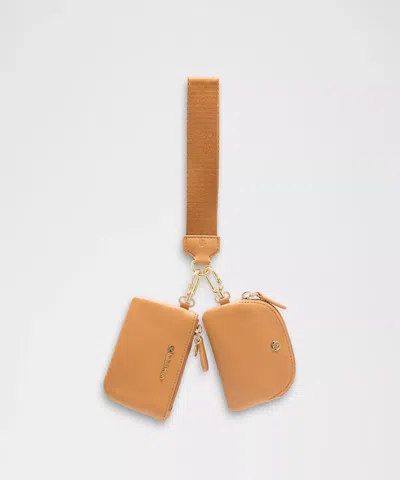 Lululemon Dual Pouch Wristlet Leather Alternative