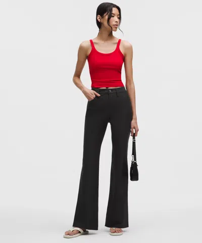 Lululemon Easyfive High-rise Subtle-flare Pant In Black