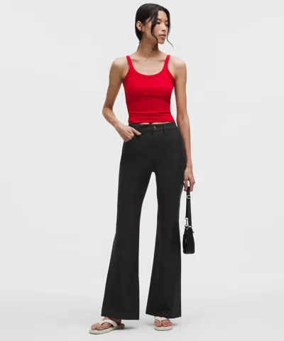Lululemon Easyfive High-rise Subtle-flare Pant In Black