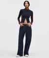 Lululemon Easyfive Low-rise Classic Wide-leg Pant In Blue