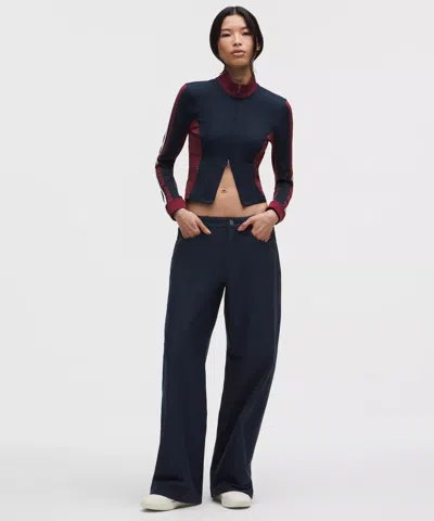 Lululemon Easyfive Low-rise Classic Wide-leg Pant In Blue