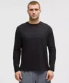 Lululemon Rulu Fleece Crewneck Long-sleeve Shirt In Black