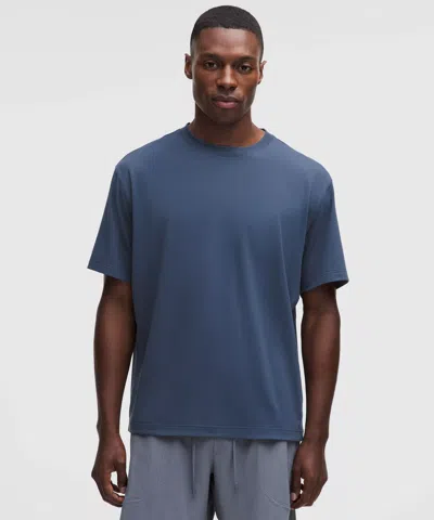 Lululemon Easyset Training Short-sleeve Shirt In Blue