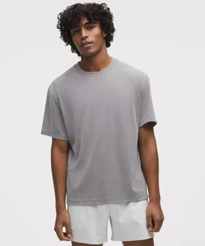Lululemon Easyset Training Short-sleeve Shirt In Gray