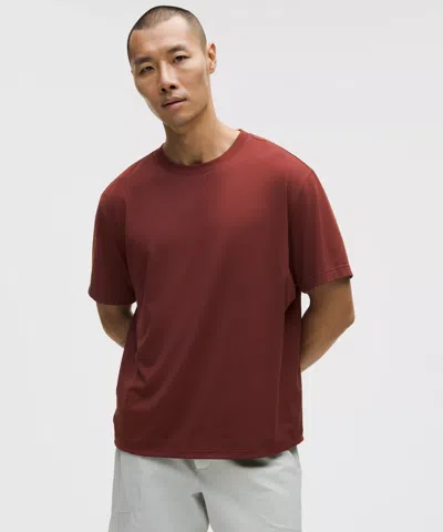 Lululemon Easyset Training Short-sleeve Shirt In Red