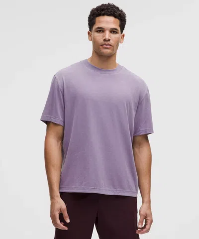 Lululemon Easyset Training Short-sleeve Shirt Wash In Purple