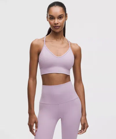 Lululemon Ebb To Street Bra In Purple