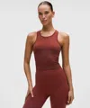 Lululemon Ebb To Street Cropped Racerback Tank Top