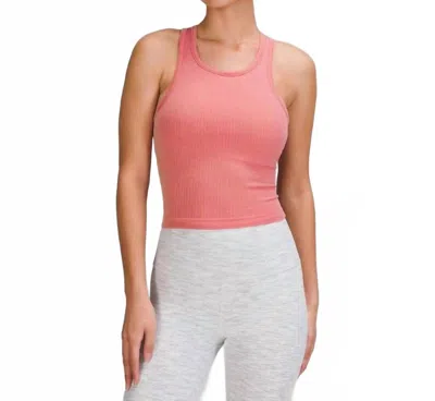 Lululemon Ebb To Street Cropped Racerback Tank Top In Brier Rose In Multi