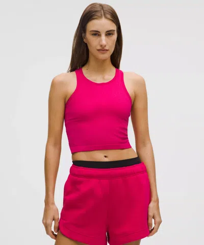 Lululemon Ebb To Street Cropped Racerback Tank Top In Pink