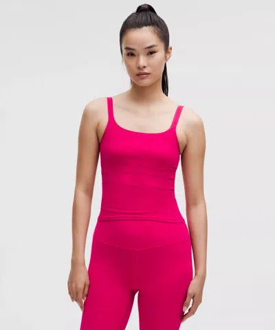 Lululemon Ebb To Street Scoop-neck Cropped Tank Top Light Support, B/c Cup In Pink