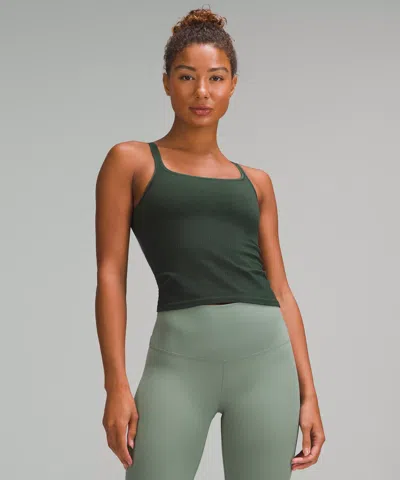 Lululemon Ebb To Street Scoop-neck Cropped Tank Top Light Support, B/c Cup