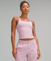 Lululemon Ebb To Street Scoop-neck Cropped Tank Top Light Support, B/c Cup In Pink