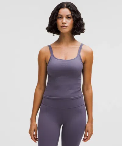 Lululemon Ebb To Street Scoop-neck Cropped Tank Top Light Support, B/c Cup In Purple
