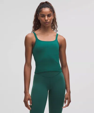 Lululemon Ebb To Street Scoop-neck Cropped Tank Top Light Support, B/c Cup
