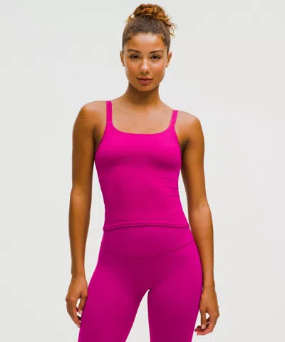Lululemon Ebb To Street Scoop-neck Cropped Tank Top Light Support, B/c Cup In Pink