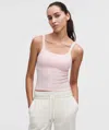 Lululemon Ebb To Street Scoop-neck Cropped Tank Top In Pink