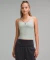 Lululemon Ebb To Street Strappy Tank Top Light Support, B/c Cup In Gray