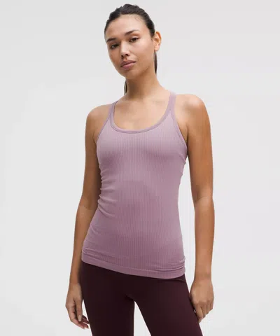 Lululemon Ebb To Street Tank Top Light Support, B/c Cup In Purple
