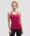 Lululemon Ebb To Street Tank Top Light Support, B/c Cup In Red