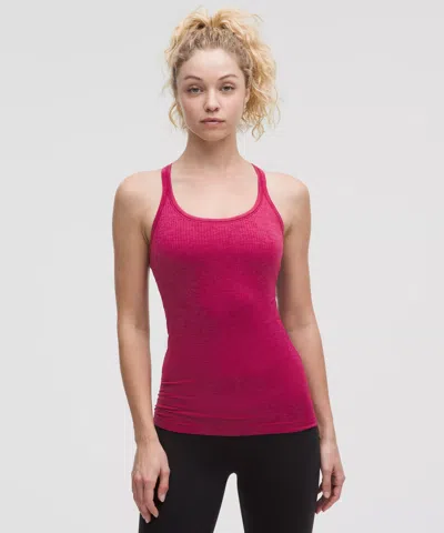 Lululemon Ebb To Street Tank Top Light Support, B/c Cup In Red