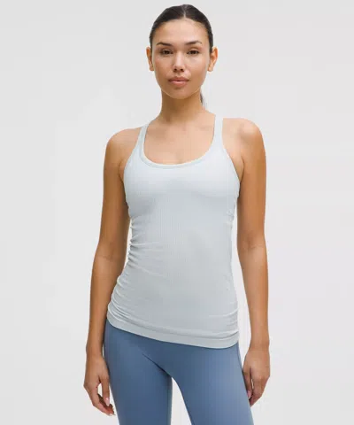 Lululemon Ebb To Street Tank Top Light Support, B/c Cup In Blue