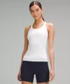 Lululemon Ebb To Street Tank Top Light Support, B/c Cup In White