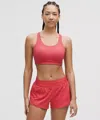 Lululemon Energy Bra High Support, B-ddd Cups In Pink
