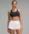 Lululemon Energy Zip-front Bra High-support, B-g Cups In Blue