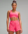 Lululemon Energy Longline Bra Medium Support, B-d Cups In Pink