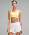 Lululemon Energy Bra Medium Support, B-d Cups In Yellow