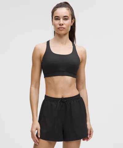 Lululemon Energy Bra Medium Support, B-d Cups Evolve In Black